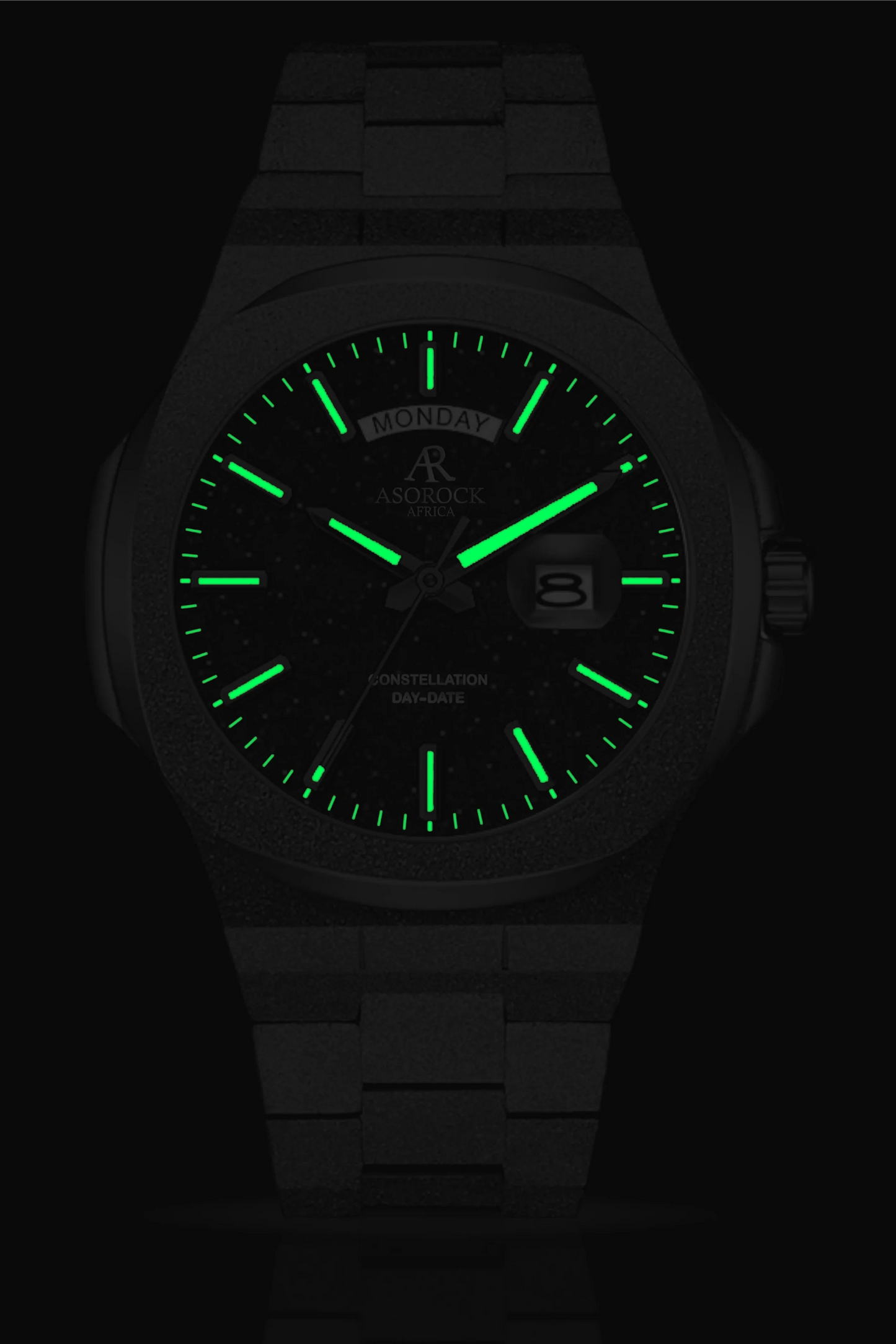 All Black frosted stardust Constellation Day-Date