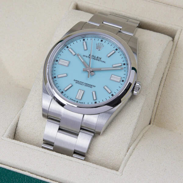 Rolex Oyster Perpetual Tiffany Blue Dial 124300 41 mm
