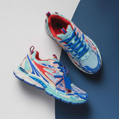 OFF WHITE SS26 Be Right Back Sneaker FIERY RED - COBALT BLUE