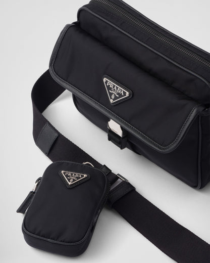 Sac porté épaule en Re-Nylon et cuir Saffiano - #8