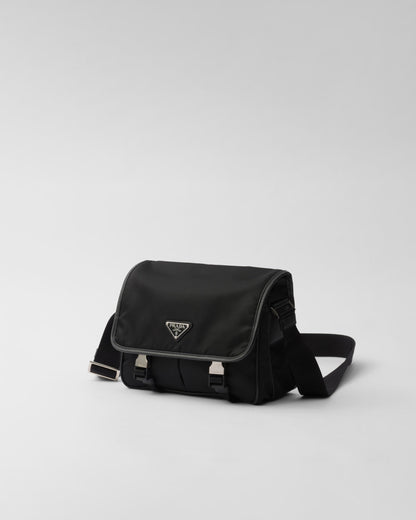 Sac porté épaule en Re-Nylon et cuir Saffiano - #12
