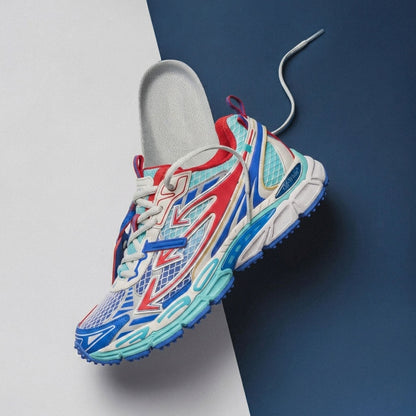 OFF WHITE SS26 Be Right Back Sneaker FIERY RED - COBALT BLUE