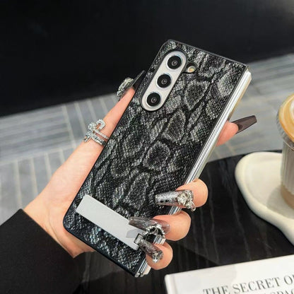 Luxury Textured Leather Case with Kickstand