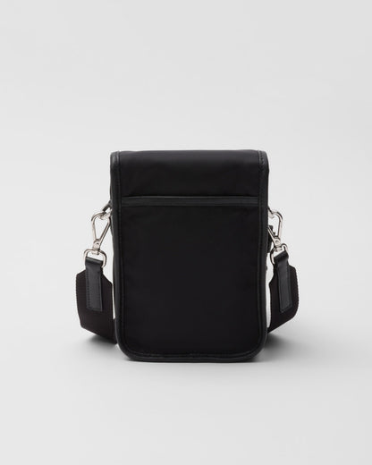 Sac porté épaule en Re-Nylon et cuir Saffiano - #6