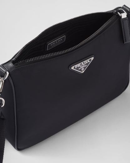 Sac porté épaule en Re-Nylon et cuir Saffiano - #1