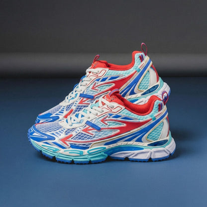OFF WHITE SS26 Be Right Back Sneaker FIERY RED - COBALT BLUE