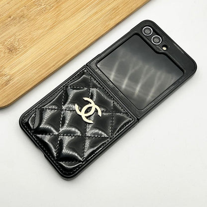 Luxury Quilted Leather Flip Case