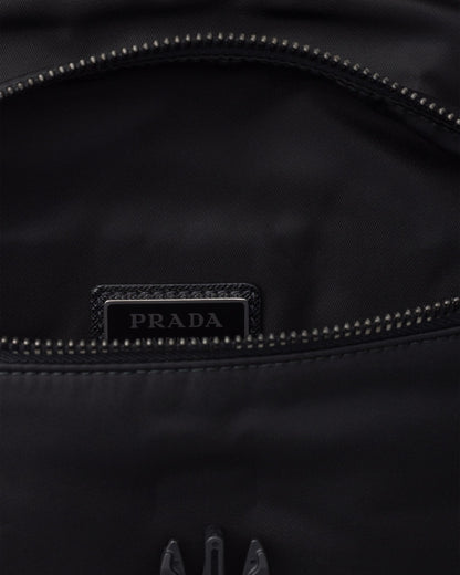Sac porté épaule en Re-Nylon et cuir Saffiano - #11