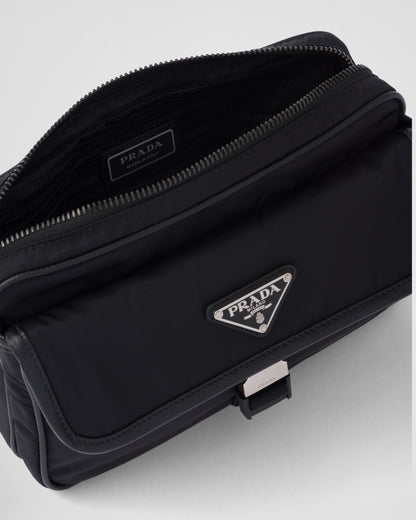 Sac porté épaule en Re-Nylon et cuir Saffiano - #8