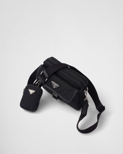 Sac porté épaule en Re-Nylon et cuir Saffiano - #8