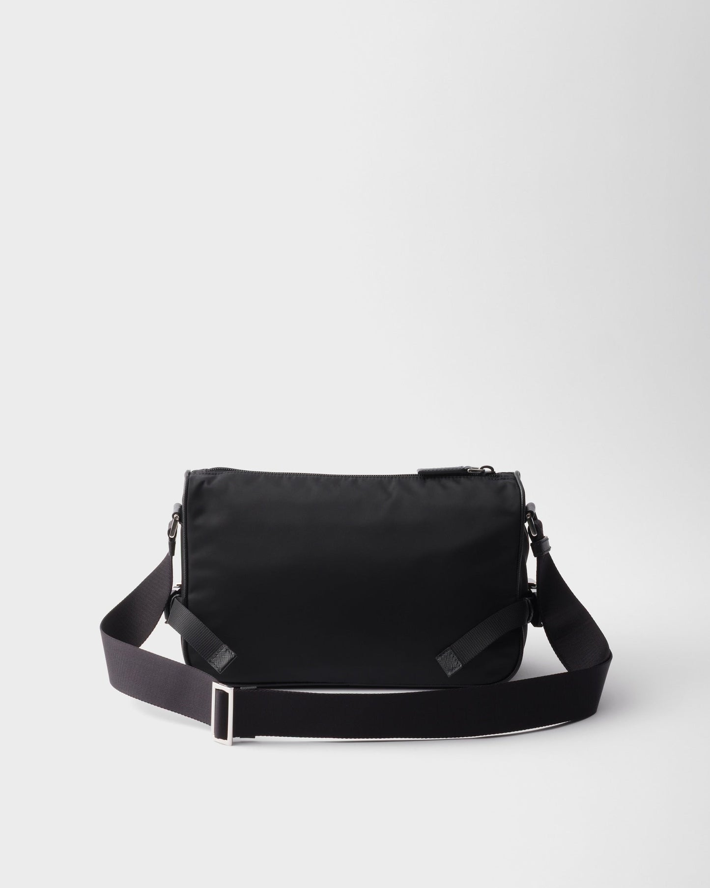 Sac de taille moyenne porté épaule en Re-Nylon et cuir Saffiano - #1