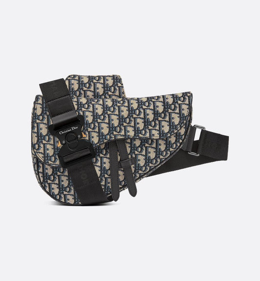 Sac Saddle Noir et Beige