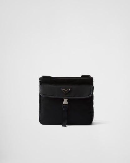 Sac porté épaule en Re-Nylon et cuir Saffiano - #10