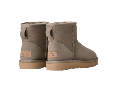 Femme Botte Classic Mini II Gris Galet