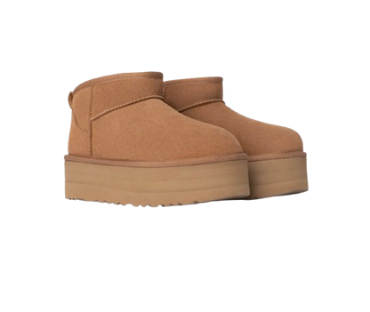 UGG Botte Classic Ultra Mini à plateforme  Marron
