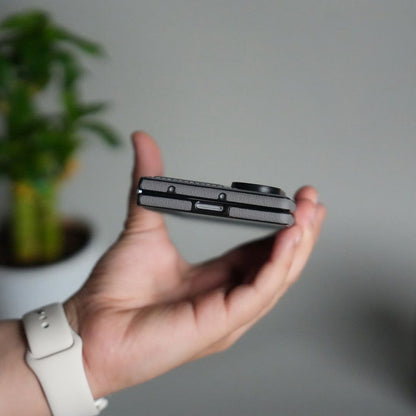 Premium Leather Magnetic Ring Stand
