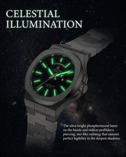 Silver/Black Frosted Stardust Constellation Day Date