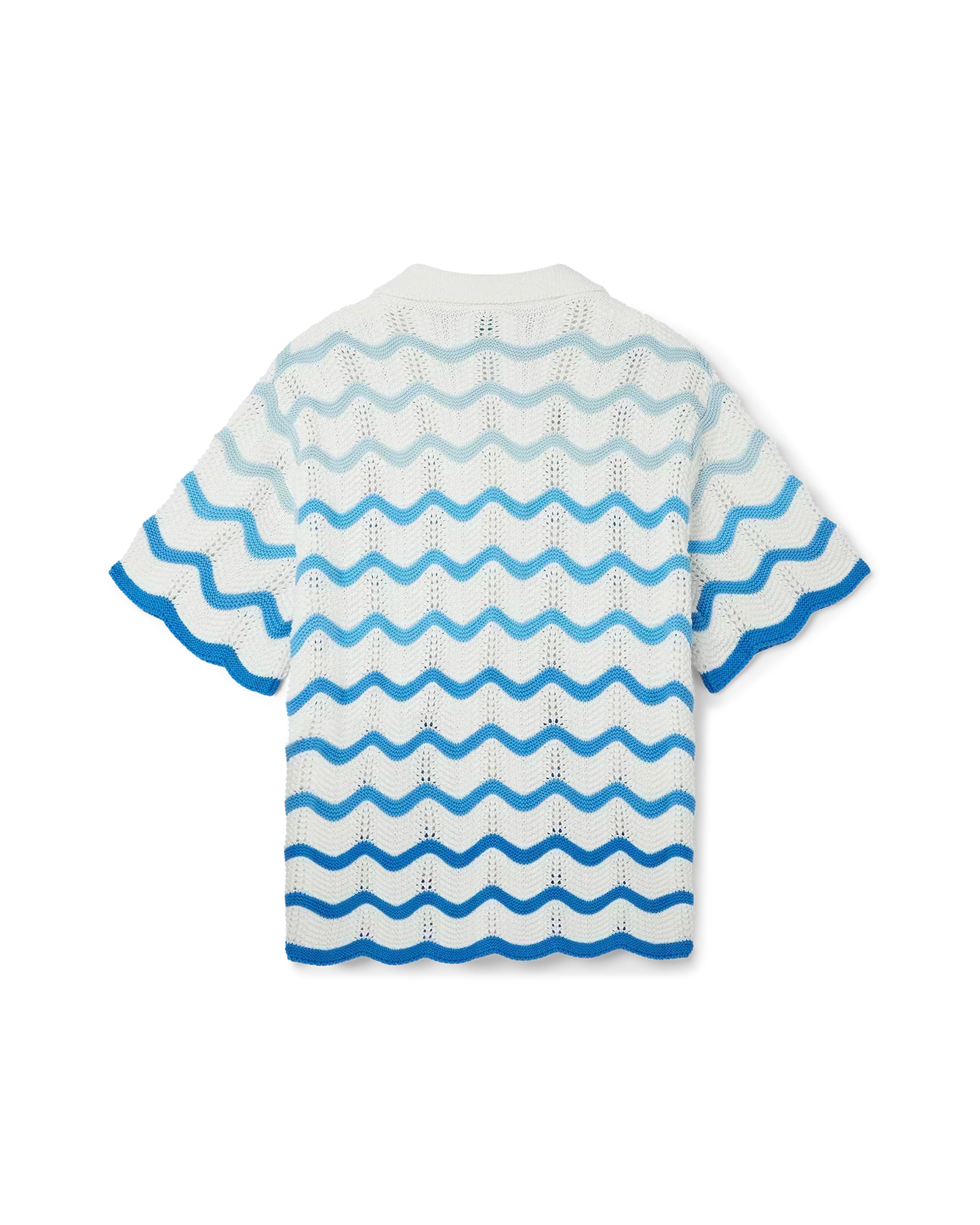 Wavy Gradient Crochet Shirt - casablanca (2)