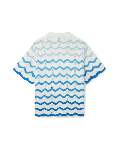 Wavy Gradient Crochet Shirt - casablanca (2)