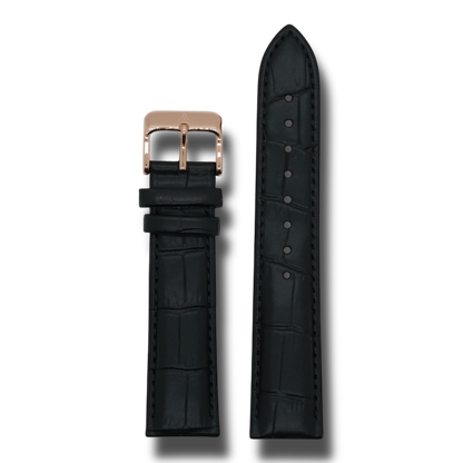 Villa black leather strap (select clasp)