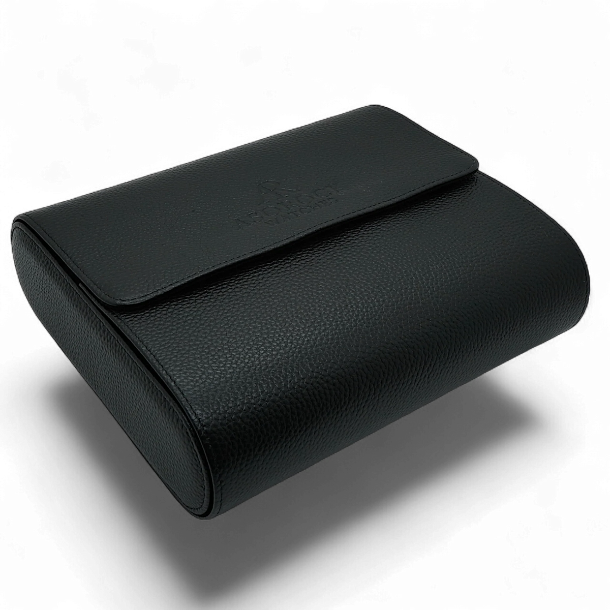 6pcs Black litchi leather watch case