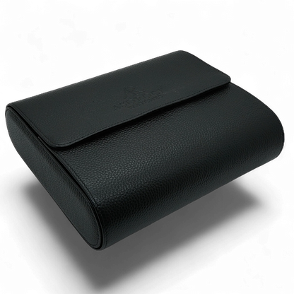 6pcs Black litchi leather watch case
