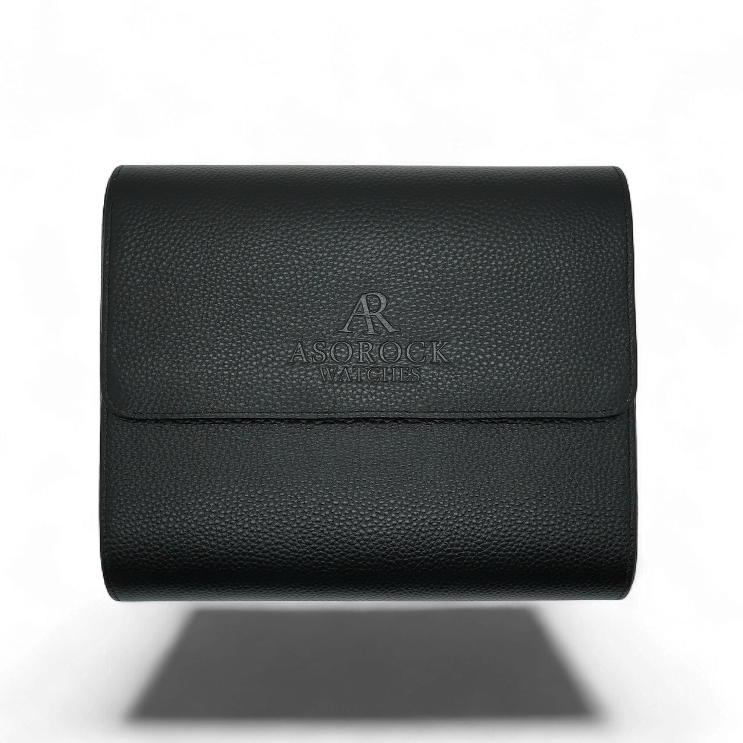 6pcs Black litchi leather watch case