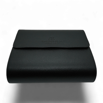 6pcs Black litchi leather watch case