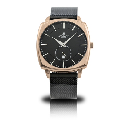 RoseGold/Black Monolith (black mesh strap)