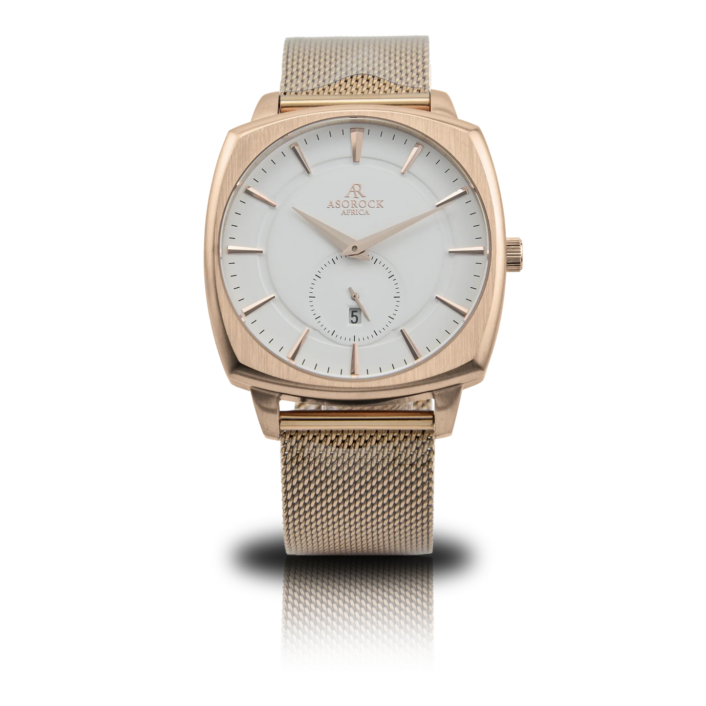 RoseGold/White Monolith (rosegold mesh strap)