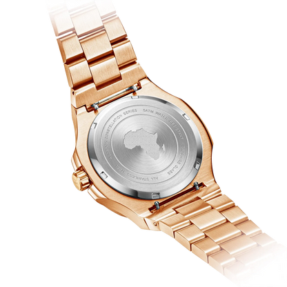 Rosegold/Black plain Constellation Day Date