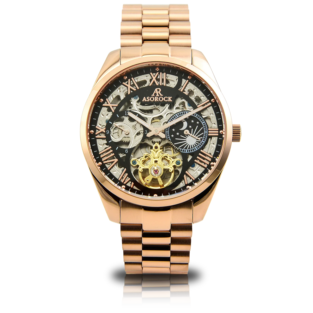 Rosegold/Black Villa Automatic Tourbillon (Pre-order ships out in August)