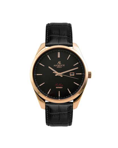 Villa black leather strap (select clasp)