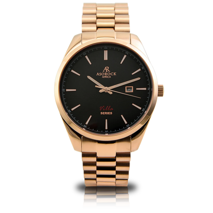 Rosegold/black villa
