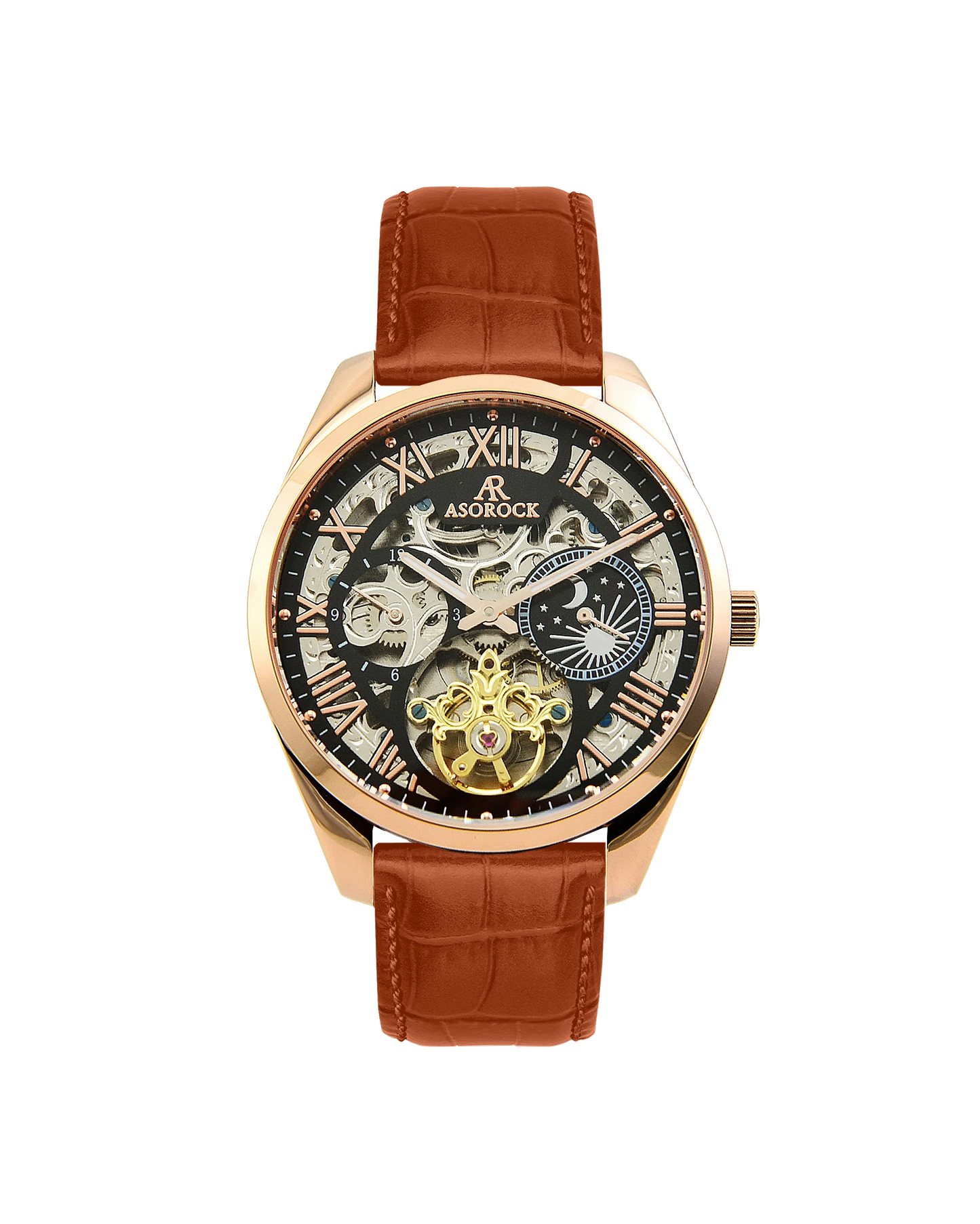 Villa Brown leather strap (select clasp)