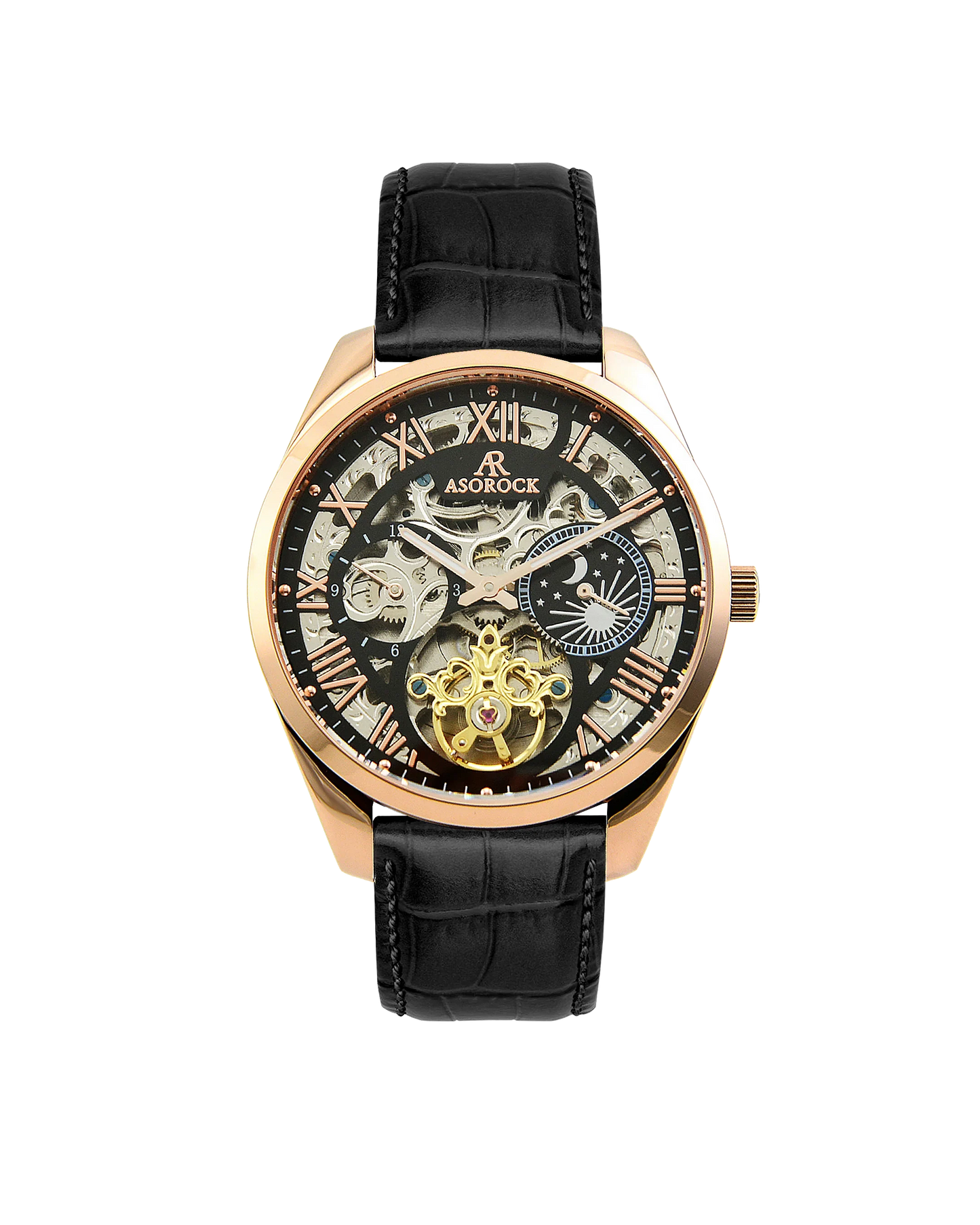 Rosegold/Black Villa Automatic Tourbillon (Pre-order ships out in August)