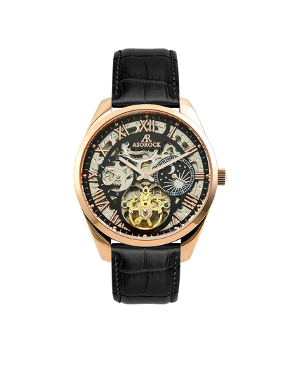 Rosegold/Black Villa Automatic Tourbillon (Pre-order ships out in August)