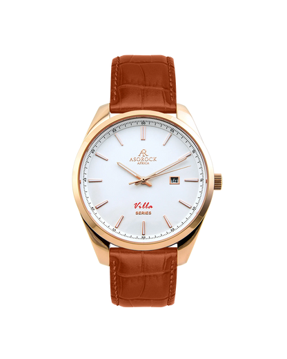 Villa Brown leather strap (select clasp)