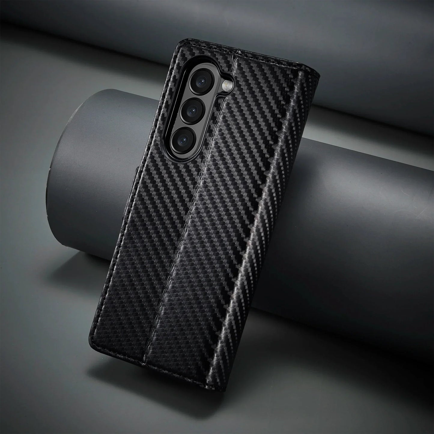 Samsung Z Fold Carbon Fiber Wallet Case