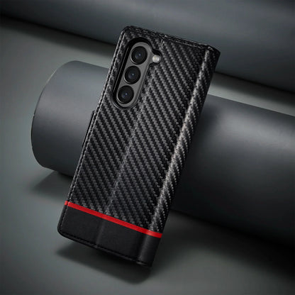 Samsung Z Fold Carbon Fiber Wallet Case