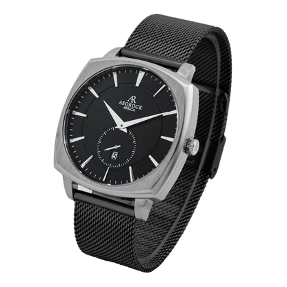 Black/Silver Monolith (black mesh strap)