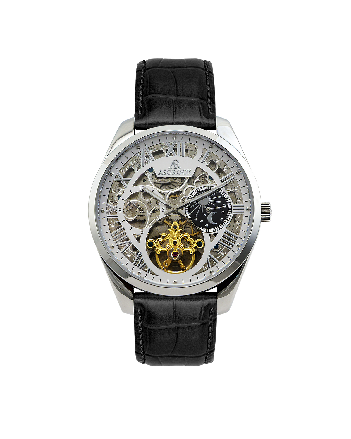 Villa black leather strap (select clasp)
