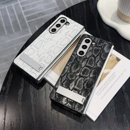 Luxury Textured Leather Case with Kickstand