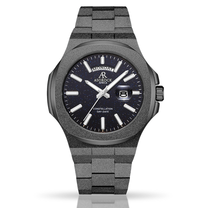 All Black frosted stardust Constellation Day-Date