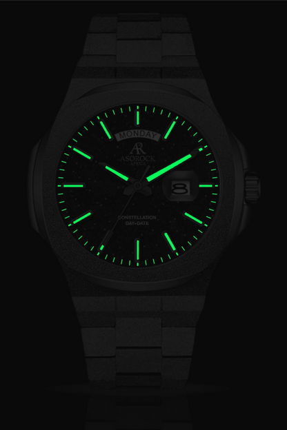 All Black frosted stardust Constellation Day-Date