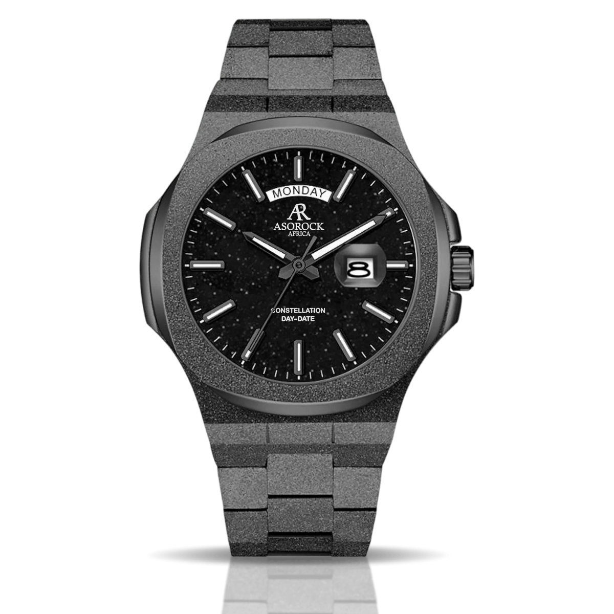 All Black frosted stardust Constellation Day-Date
