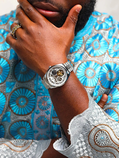 silver/white Villa Automatic Tourbillon (Pre-order ships out in August)