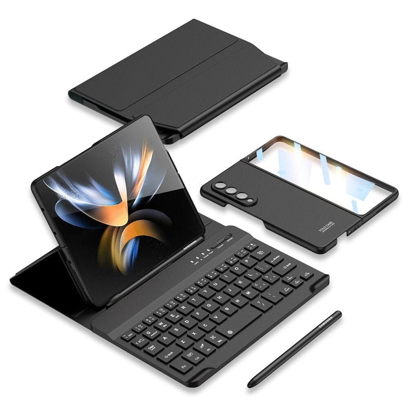 FlexStation™ 4-in-1 WorkSuite – Slim Case, Keyboard, Pen & Leather Stand for Z Fold