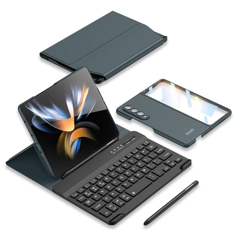 FlexStation™ 4-in-1 WorkSuite – Slim Case, Keyboard, Pen & Leather Stand for Z Fold