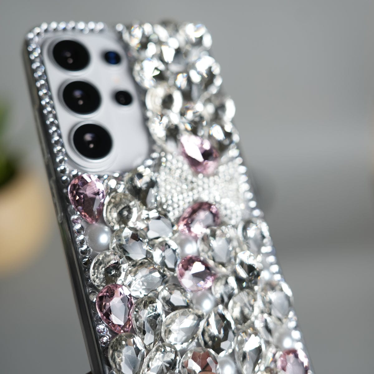 Galaxy S26 Ultra BOW Rhinestone Diamond Design Girly Cover